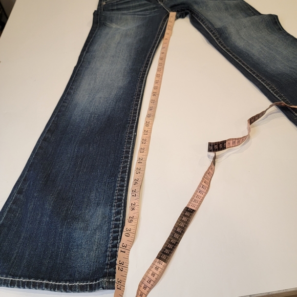 Kut From The Kloth Boot Cut Mid-Rise Dark Wash Button Flap Pocket Jean Size 8 - Picture 7 of 17